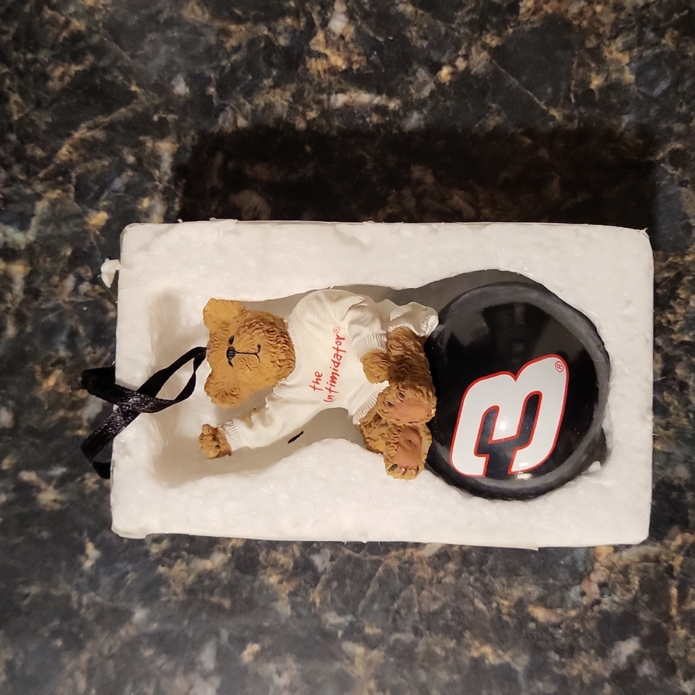 Dale Earnhardt teddy bear Christmas ornament
